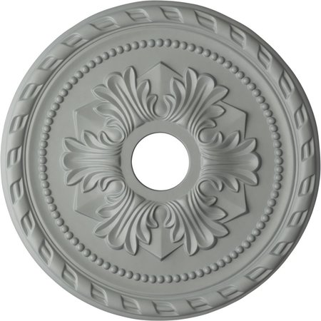 EKENA MILLWORK Palmetto Ceiling Medallion (Fits Canopies up to 5"), 20 7/8"OD x 3 5/8"ID x 1 5/8"P CM20PM